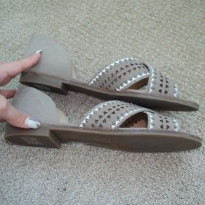 Lucky Brand Flat Nubuck Sandal